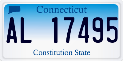 CT license plate AL17495