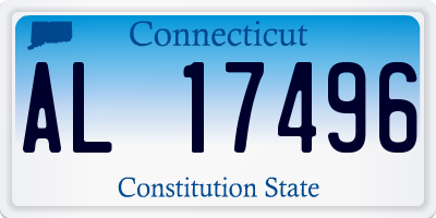 CT license plate AL17496