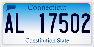 CT license plate AL17502