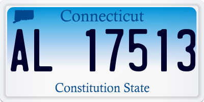 CT license plate AL17513