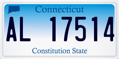 CT license plate AL17514