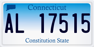 CT license plate AL17515