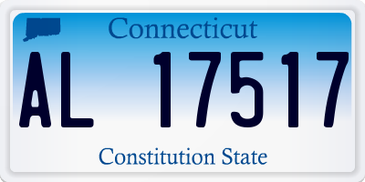 CT license plate AL17517