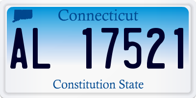CT license plate AL17521