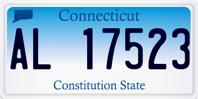 CT license plate AL17523