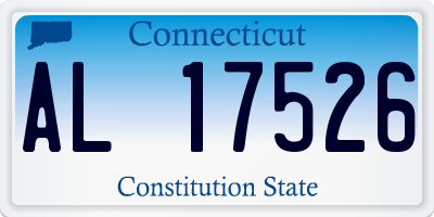 CT license plate AL17526