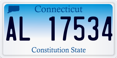 CT license plate AL17534