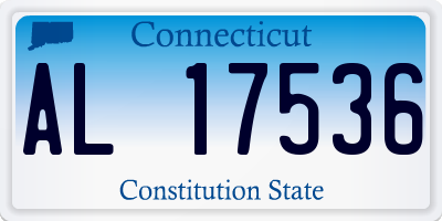 CT license plate AL17536
