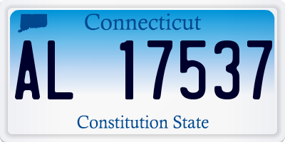 CT license plate AL17537