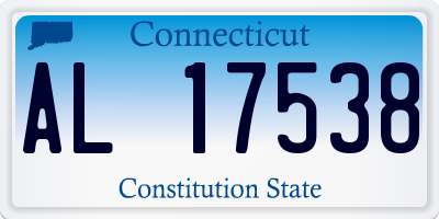 CT license plate AL17538