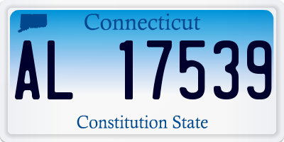 CT license plate AL17539
