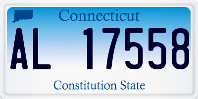 CT license plate AL17558