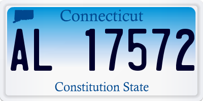 CT license plate AL17572