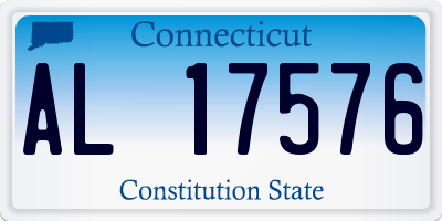 CT license plate AL17576