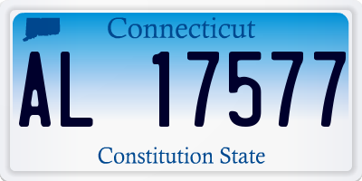 CT license plate AL17577