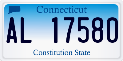 CT license plate AL17580