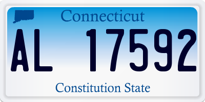 CT license plate AL17592