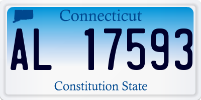 CT license plate AL17593