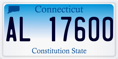 CT license plate AL17600