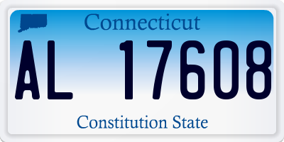 CT license plate AL17608
