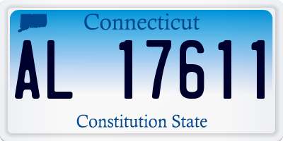 CT license plate AL17611