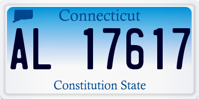 CT license plate AL17617