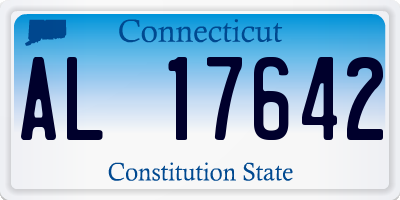 CT license plate AL17642