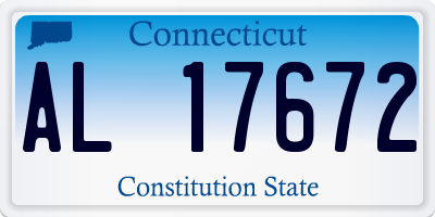 CT license plate AL17672