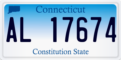 CT license plate AL17674