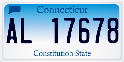 CT license plate AL17678