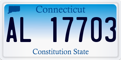 CT license plate AL17703