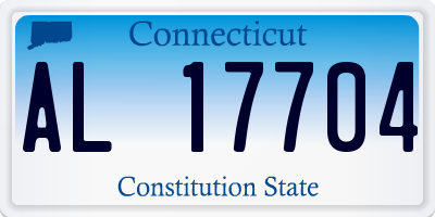 CT license plate AL17704