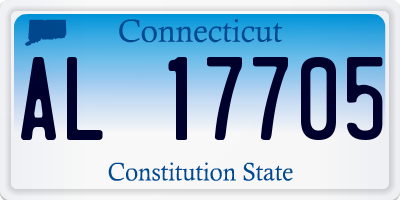 CT license plate AL17705