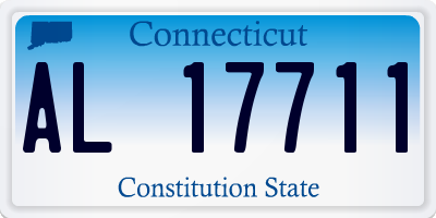 CT license plate AL17711