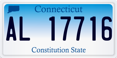 CT license plate AL17716