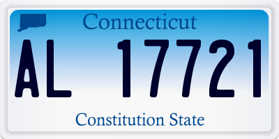 CT license plate AL17721