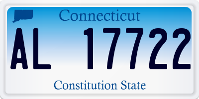 CT license plate AL17722