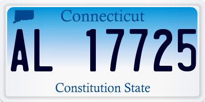 CT license plate AL17725