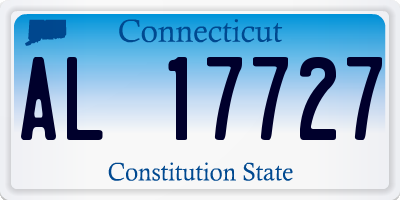 CT license plate AL17727