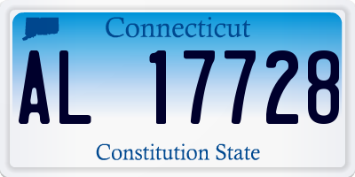 CT license plate AL17728