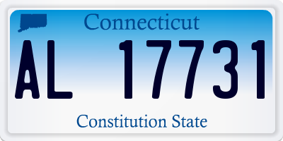 CT license plate AL17731