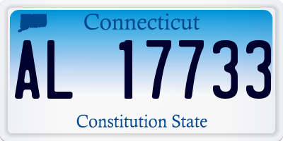 CT license plate AL17733