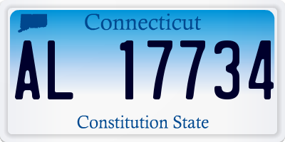 CT license plate AL17734