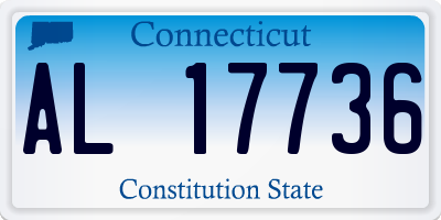 CT license plate AL17736