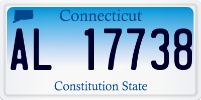 CT license plate AL17738