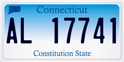 CT license plate AL17741