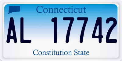 CT license plate AL17742