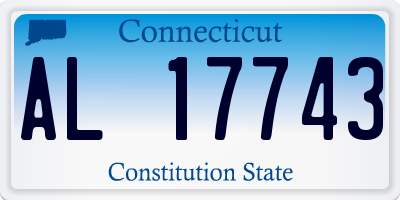 CT license plate AL17743