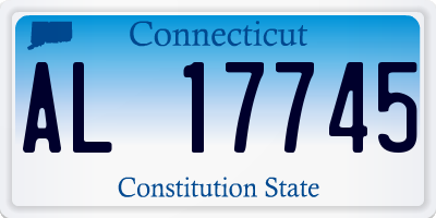 CT license plate AL17745
