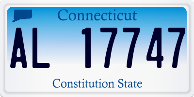 CT license plate AL17747
